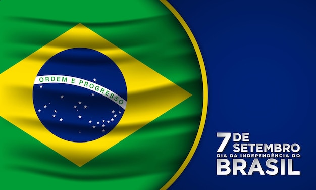 Brazil independence day background design template