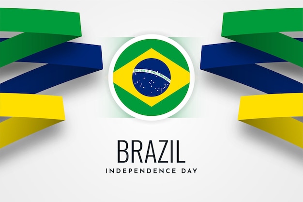 Brazil independence day celebration illustration template design