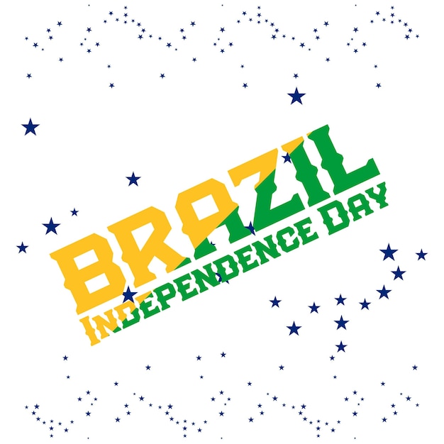 Vettore modello di design diverso per la festa dell'indipendenza del brasile