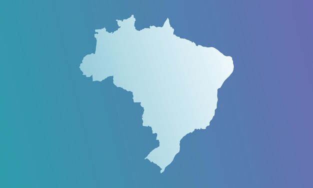 Vector brazil map with states