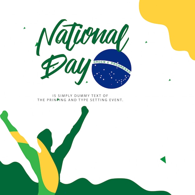 Brazil national day illustration