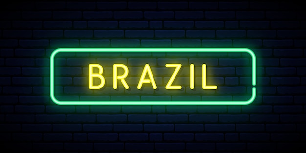 Brazil neon sign.