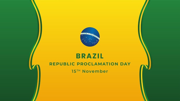 Brazil Greeting Text 15 De Novembro Proclamacao Da Republica Translate  November 15 Proclamation Day Of The Republic In Brasil Vector Illustration  Stock Illustration - Download Image Now - iStock