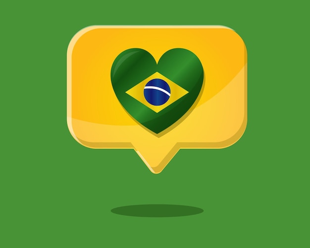 Brazil vector template design illustration