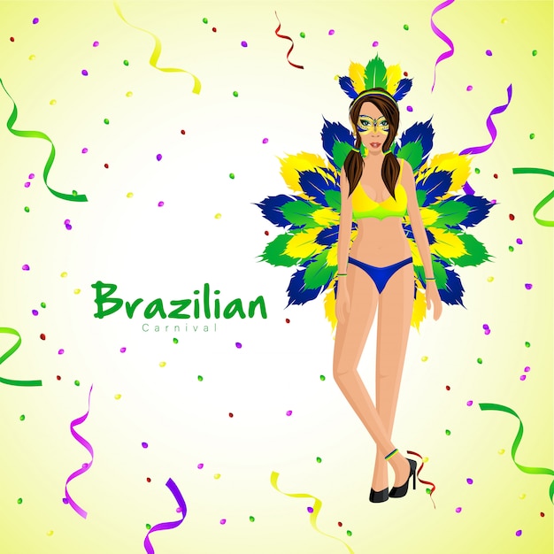 Braziliaans carnaval met meisjeskarakters