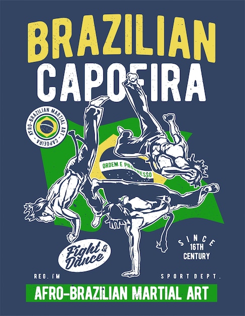 Vector braziliaanse capoeira