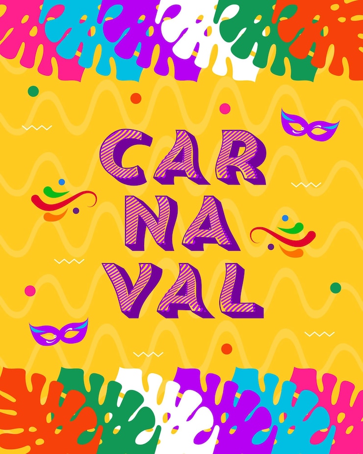 Vector braziliaanse carnaval sjabloon