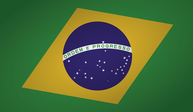 Braziliaanse vlag hoekvorm