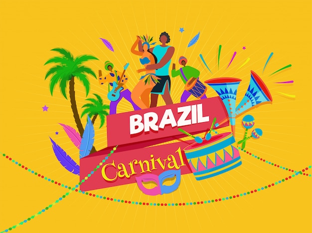 Brazilian Carnival Background.