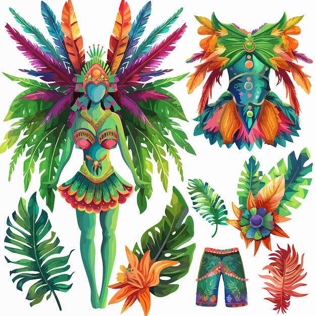 Vettore brazilian_carnival_bright_symbols_and_elements