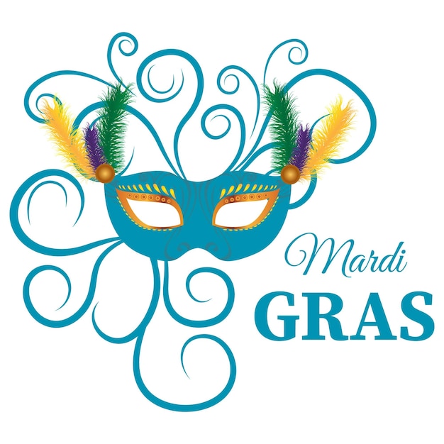 Brazilian carnival mardi gras postcard colorful banner vector illustration