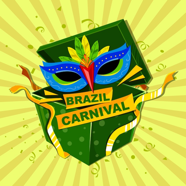 Poster di carnevale brasiliano