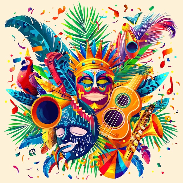 Poster del carnevale brasiliano