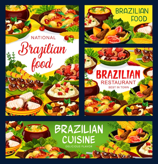 Brazilian cuisine food menu meat fish meal dishes