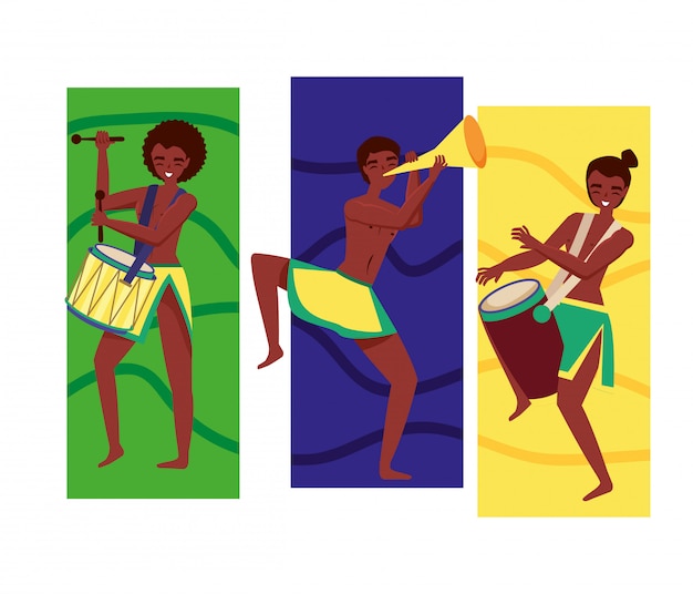 Vector brazilian dancer