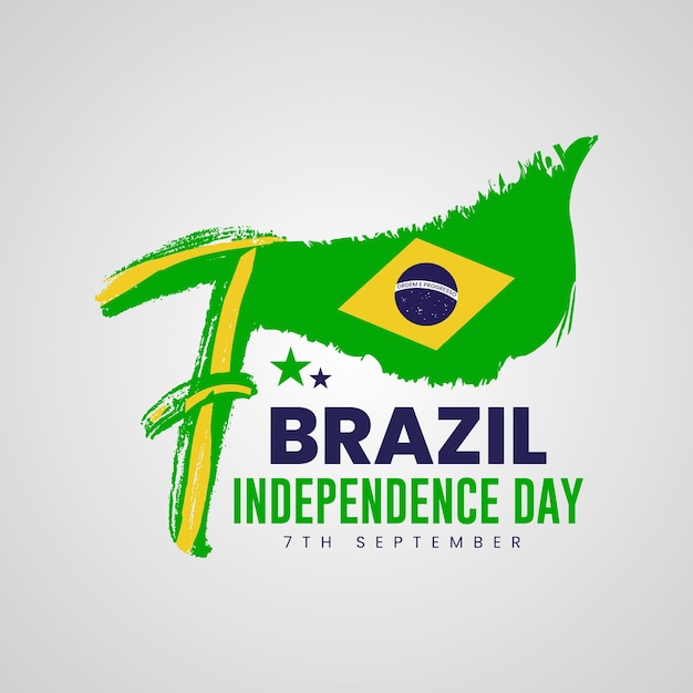 Brazilian independence day illustration