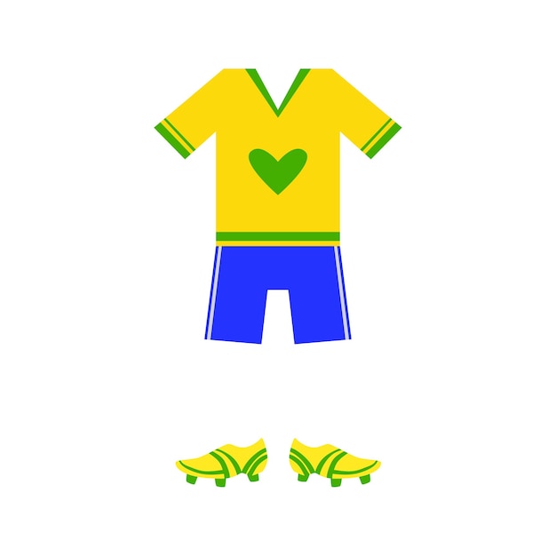 Brazilian Soccer Player Uniform