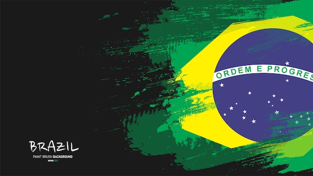 Brazilië geschilderde vlag achtergrond