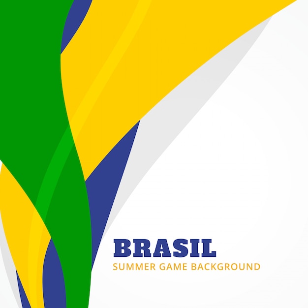 Brazilië zomer games ontwerp achtergrond