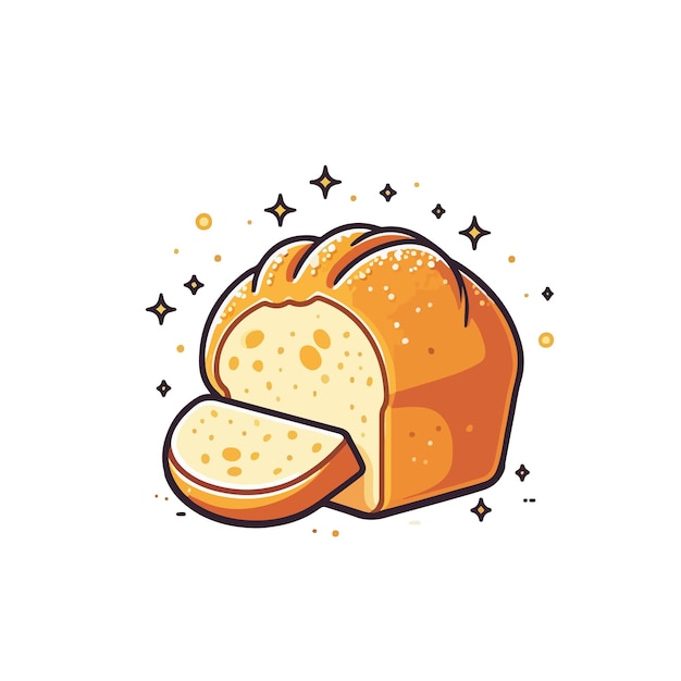 Vector bread ai generated image