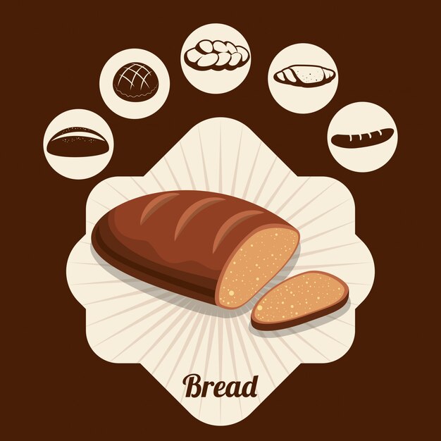 Bread and bakery design 