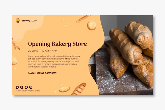 Bread banner template