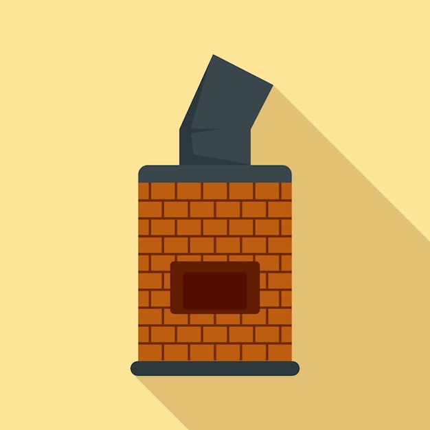 Bread brick oven icon flat illustration of bread brick oven vector icon for web design