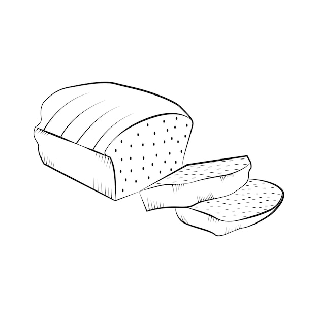 Bread coloring pages