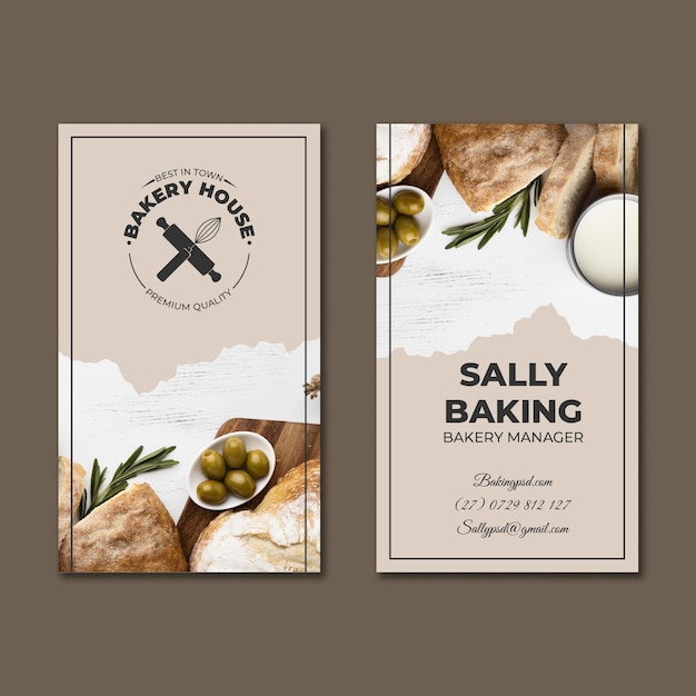 Bread double-sided business card