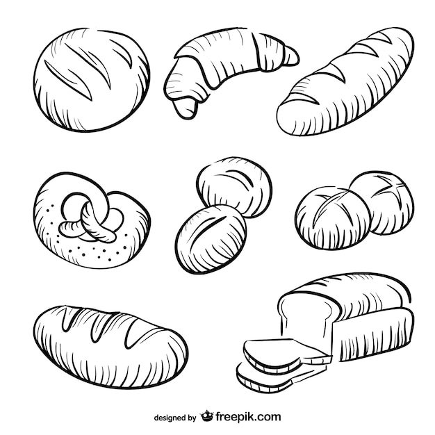 Bread drawings collection