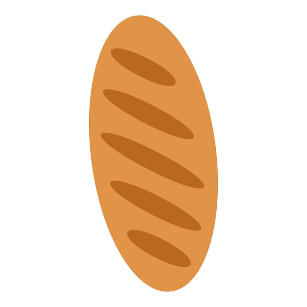 パンのアイコン ウェブデザイン用のパンのベクトルアイコンの平らなイラスト