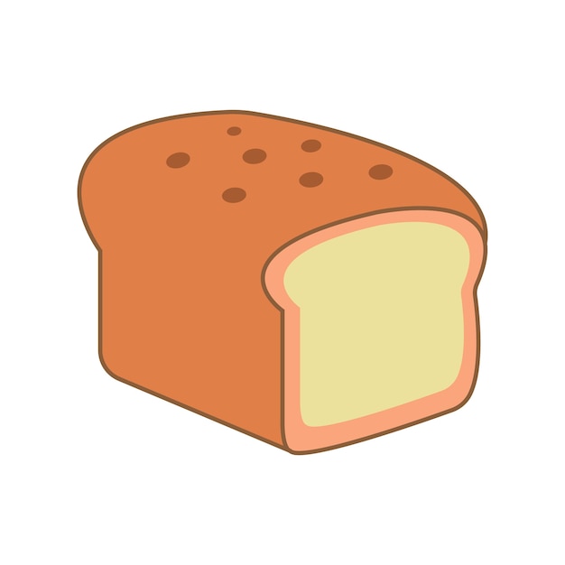 Bread icon logo vector design template