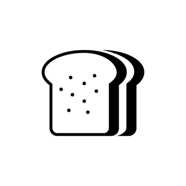 Vector bread icon vector design template