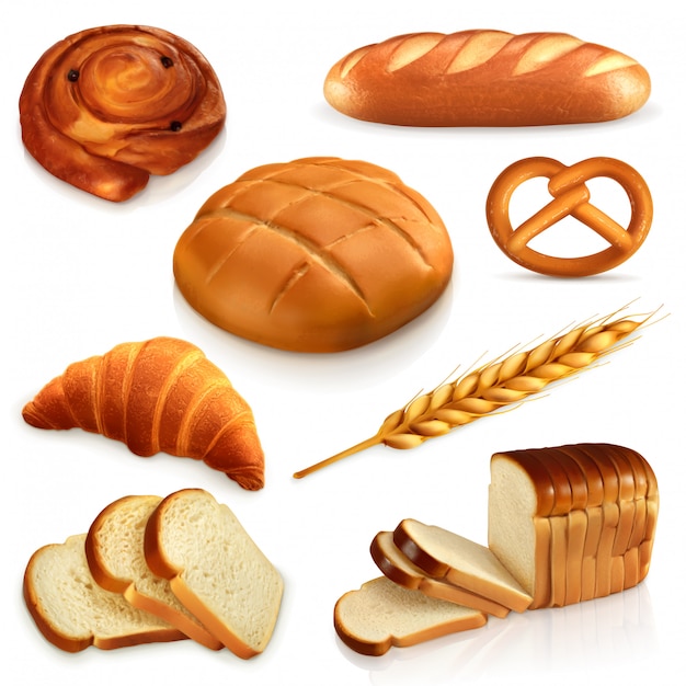 Bread,  icons set