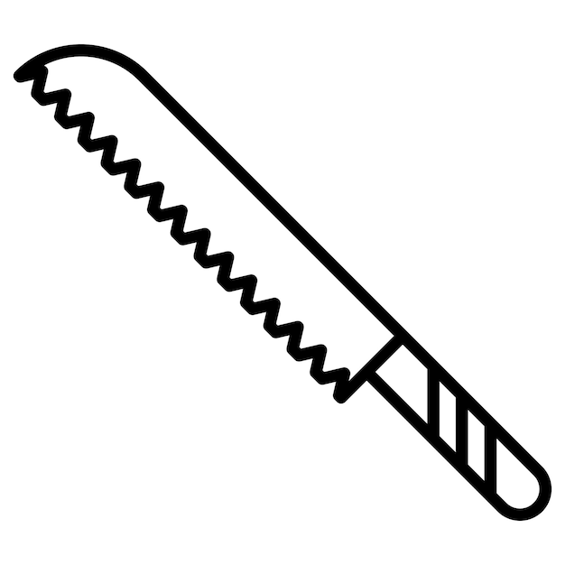 Vector bread knife vector illustration