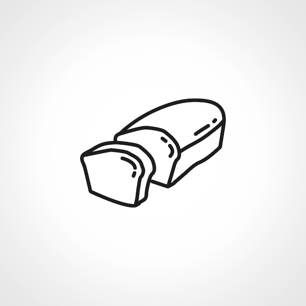 bread line icon bread linear icon