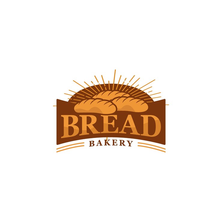 Vector bread logo design