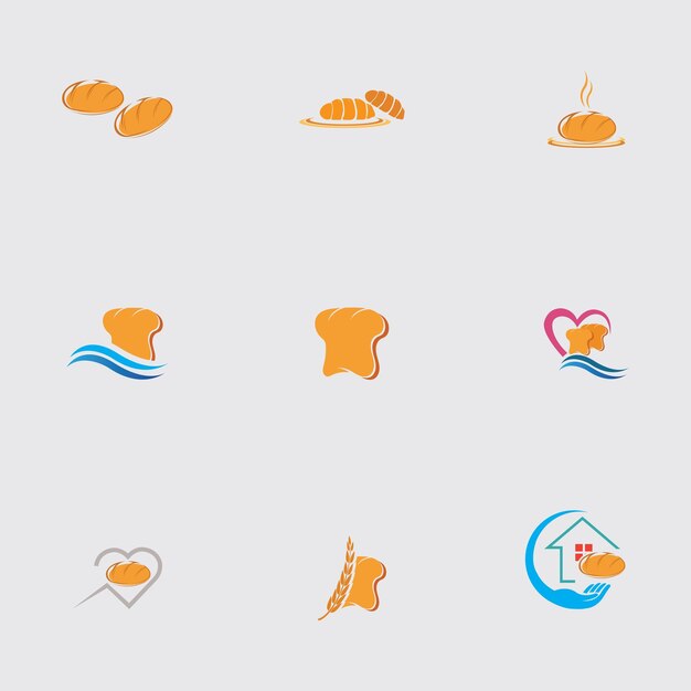 Дизайн иллюстрации логотипа хлеба