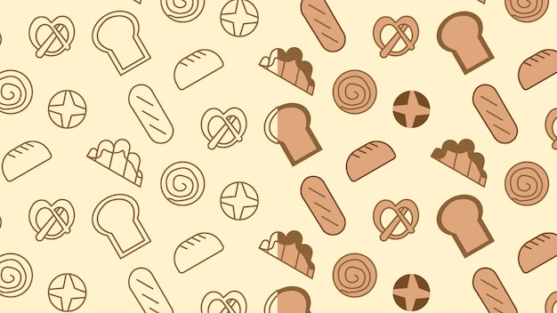 Bread pattern seamless pattern