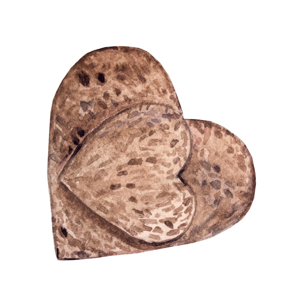 Bread for a sandwich in the shape of a heart