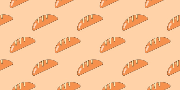 Bread seamless pattern