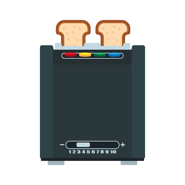 Bread toaster illustration