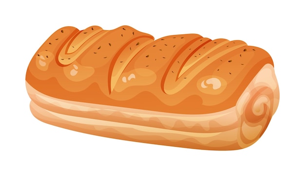 bread vector illustration isolated on white background