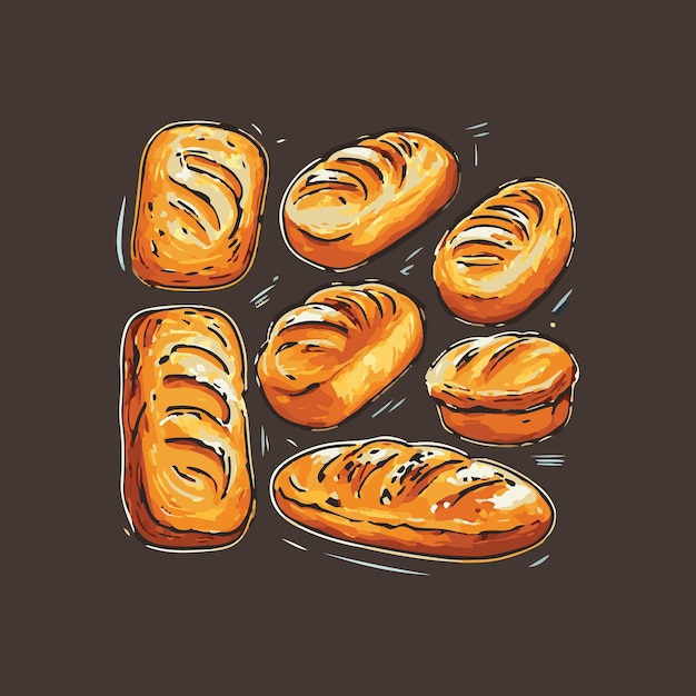 Вектор Иллюстрация вектора хлеба