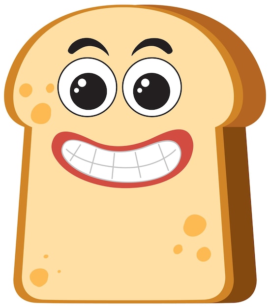 Bread with facial expression