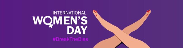 Концепция женского дня Break The Bias. Отмечайте достижения женщин. Повышение осведомленности о предвзятости