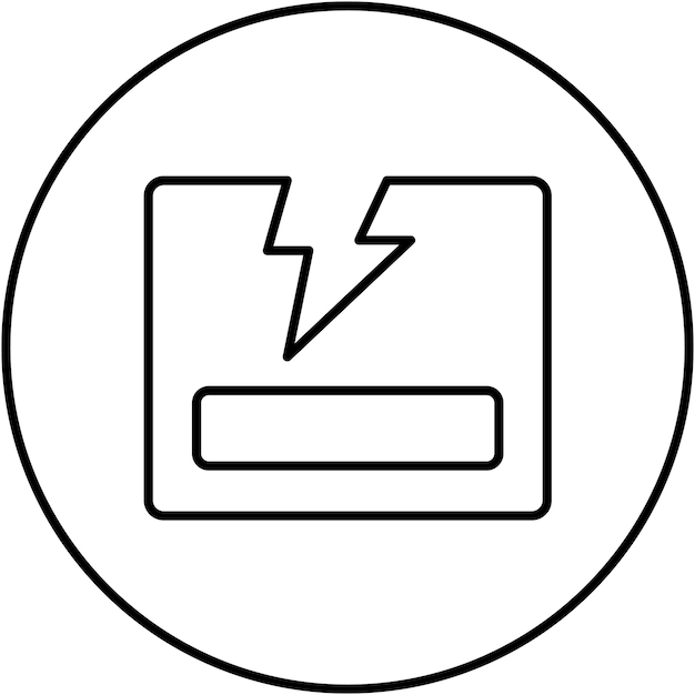 Vector breakage icon vector image can be used for logistics