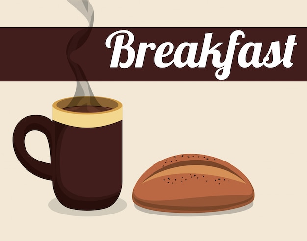 Vector breakfast food design