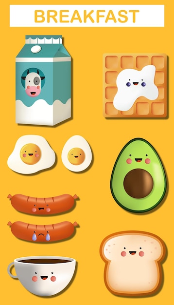 아침 식사 일러스트