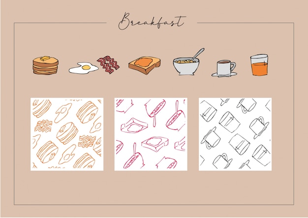 Vector breakfast